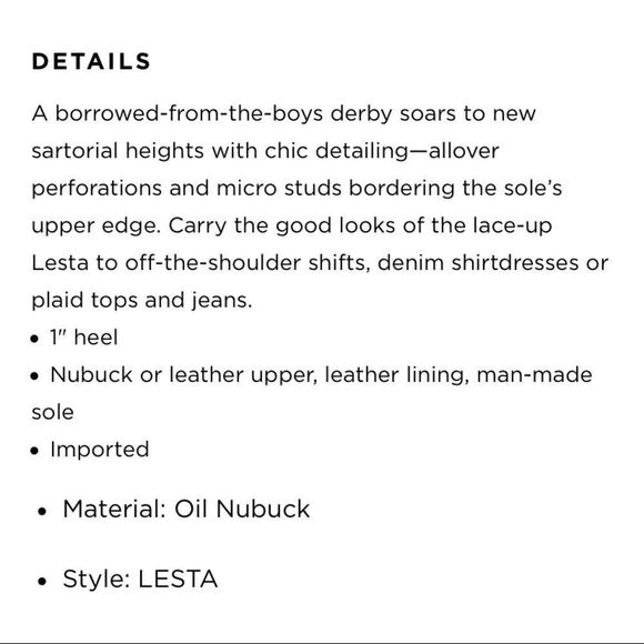 NEW Vince Camuto Lesta Perforated Derby Oxfords - Picture 8 of 8